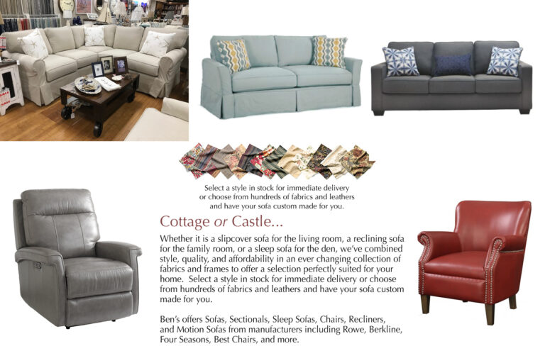 Sofas/Chairs | Bens Furniture | 166 Thames St., Newport, RI